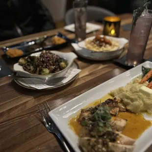 The food mentioned in the review excluding the crab nacho and the smoke and spice drink cause I down it before thinking about pictures!