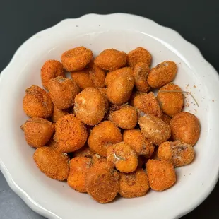 a bowl of fried carrots