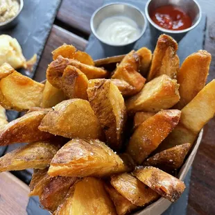 The best fries. Served with ketchup and garlic aioli