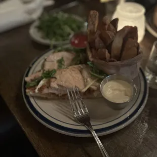 Open faced Roasted Turkey Sandwich