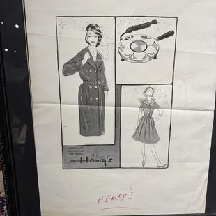 Collection of Henry's art.