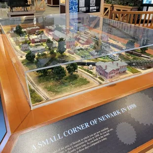 Diorama of historic Newark