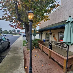 outside