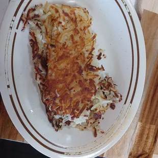 Hash browns part of breakfast