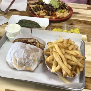 Pastrami Burger Carne Asada fries