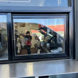 Drive through window