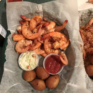 Shrimp were excellent - we ordered first pound them had to have another !!!