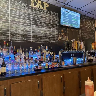the bar counter