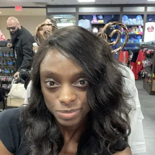 Who need to purchase Mickey or Minnie ears when you could turn the World Market's souvenir fixtures into a photo op?!