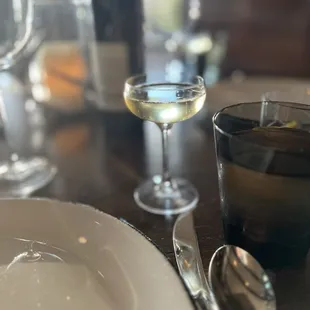 Complimentary champagne