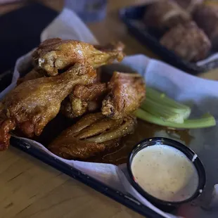 Honey old bay wings