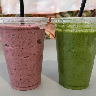 Berry Heaven &amp; Greed Paradise Smoothies