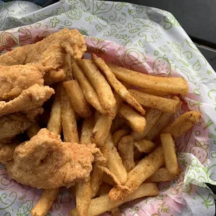 Chicken tenders and fries