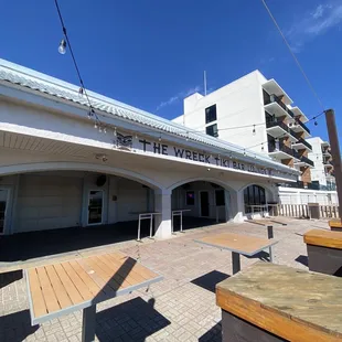 the outside of the building