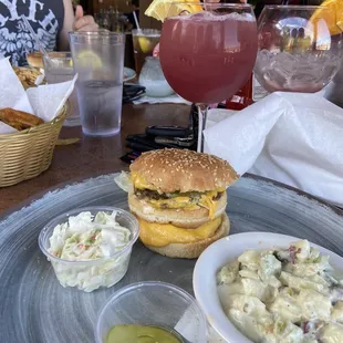 Wright Boy w/ Potato Salad, Coleslaw & Sangria
