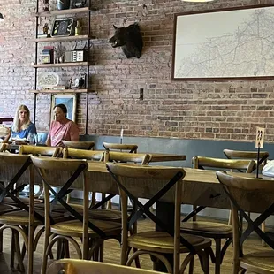 Nice brick walls, simple decor