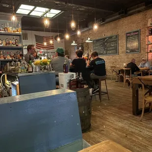 Bar and beer menu.