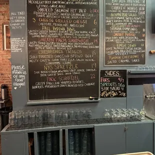 Food menu board
