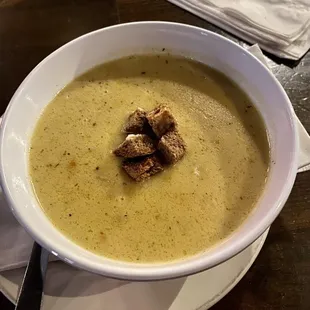 Cauliflower cheddar soup