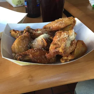 All you can eat wings!! Garlic and Parmesan!