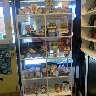 Chocolate by the door.