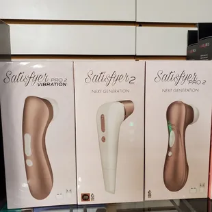 Satisfyer Pro Clit Vibrator - puffs your clit like someone going down on you, mimics oral sex. Get it at 1933 W. San Carlos St. San Jose Ca.