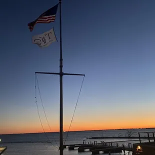 Outside by the fire pit