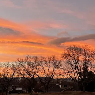 Sunset from the parking lot