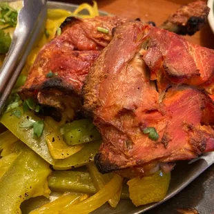 Tandoori chicken with veg