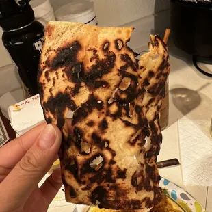 Burnt naan