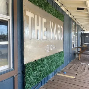 Front porch seating area
