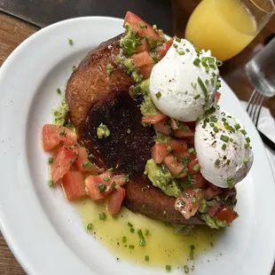 Giant avocado toast