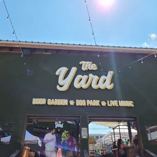 the front of the yard