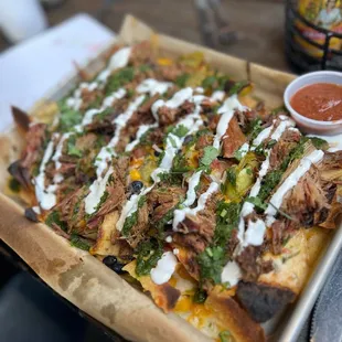 Brisket nachos