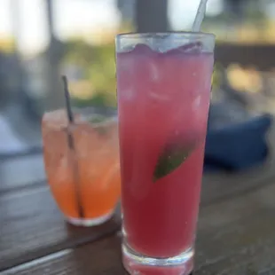 Watermelonade and the Backyard Punch.