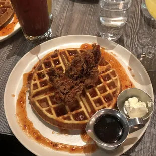 Fried Chicken and Waffle