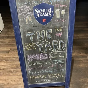 a sign for samuel adams