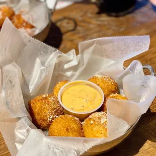 Mac Attacks's Balls (deep fried Mac n cheese balls)