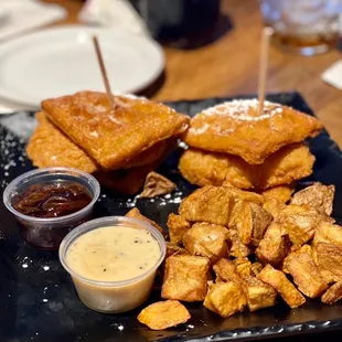 Chicken &amp; waffle sliders