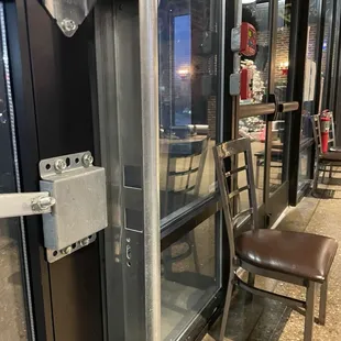 Seat 3 feet from the door