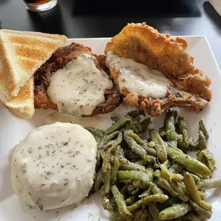 I asked Joe to surprise me and he did! It was the Special today with 2 bone in pork chops!