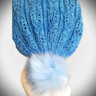 Wool, Silk, Linen blend which I bought at this wonderful yarn shop.