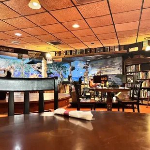 the interior of the restaurant