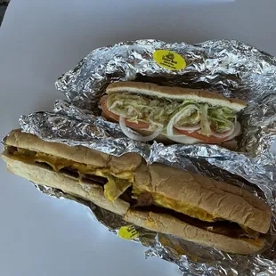 Bacon &amp; Egg Sub with a Turkey Torpedo Sandwich