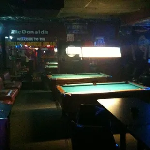 billiards and pool tables