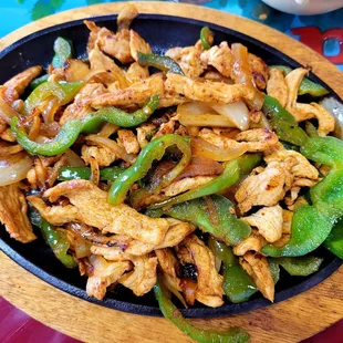 Chicken fajitas