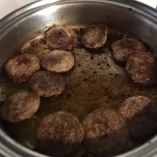 Here is some of our Locally Raised breakfast sausage, great to put in a biscuit and send out the door with the kids in the mornings!