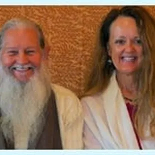 Priscilla Potter and her teacher, Sri Goswami Kriyananda