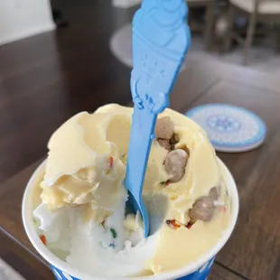 Original Tart and Cake Batter.  Sprinkles and cookie dough
