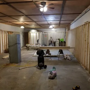 Banquet room construction. Available the end of September 2018.